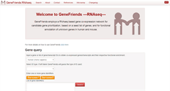 Desktop Screenshot of genefriends.org